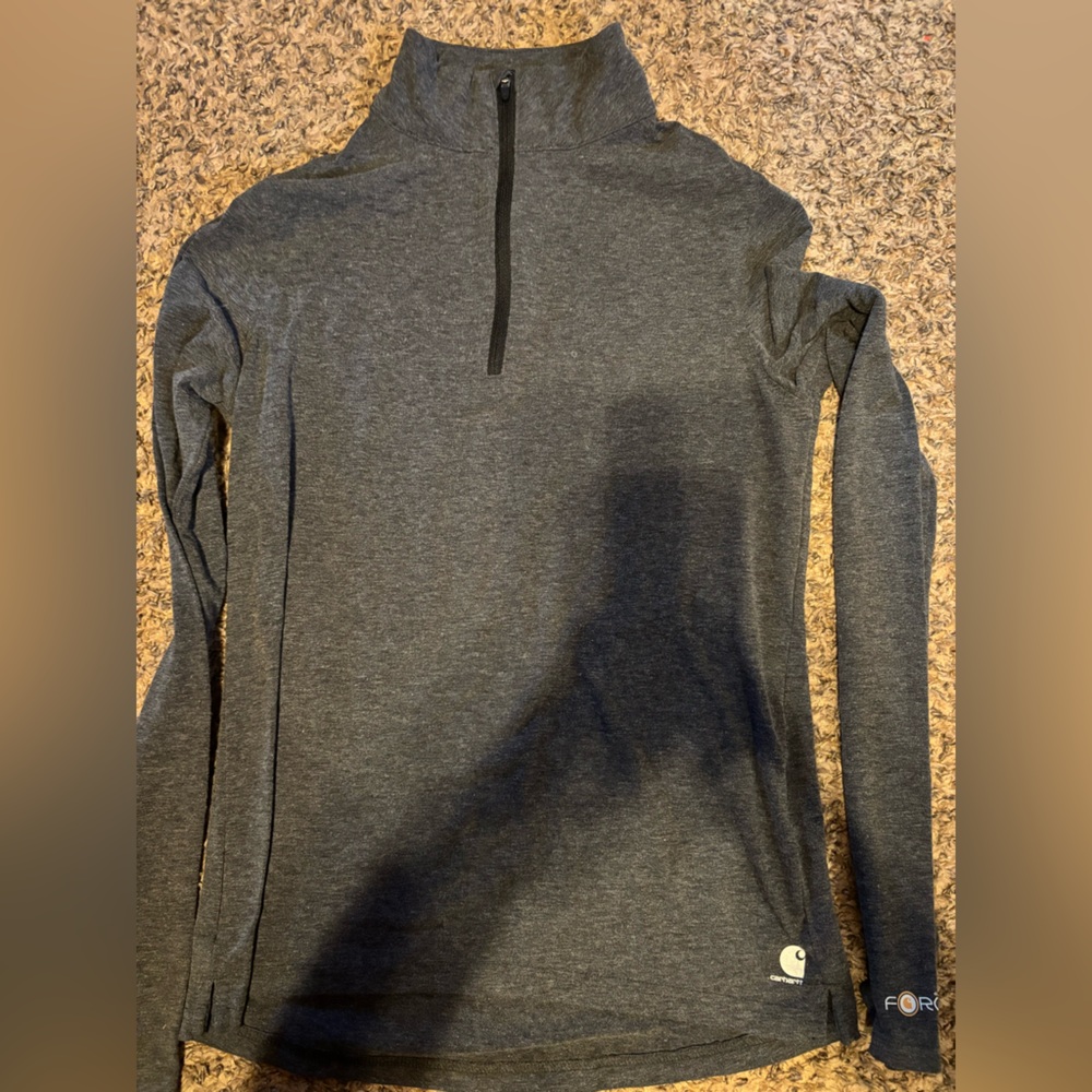 Carhartt Women's Charcoal Long Sleeve Tee